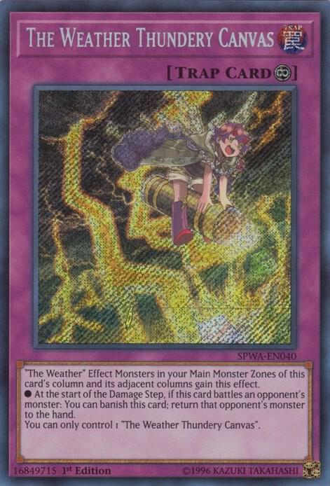 The Weather Thundery Canvas card image