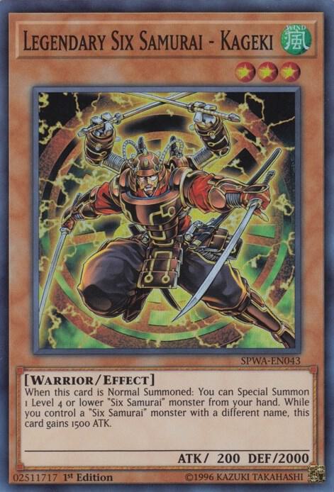 Legendary Six Samurai - Kageki card image