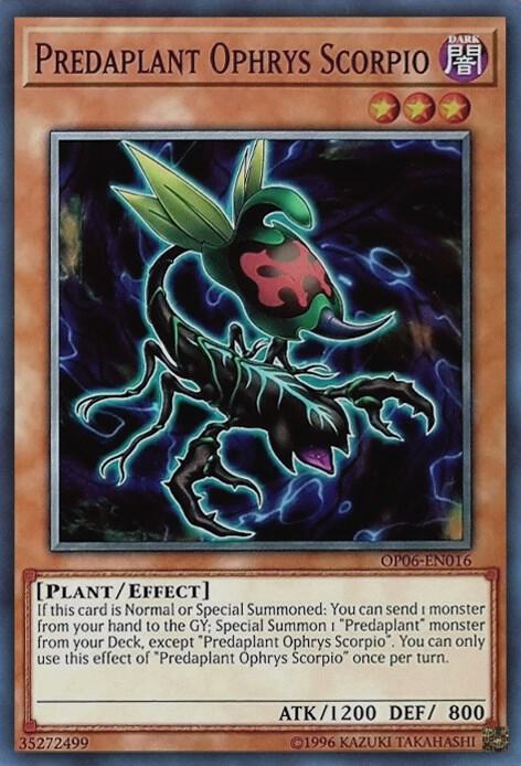 Predaplant Ophrys Scorpio card image