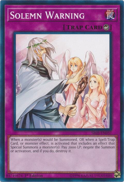 Solemn Warning card image