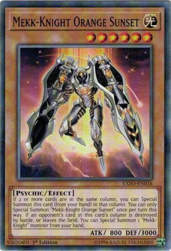 Mekk-Knight Orange Sunset card image