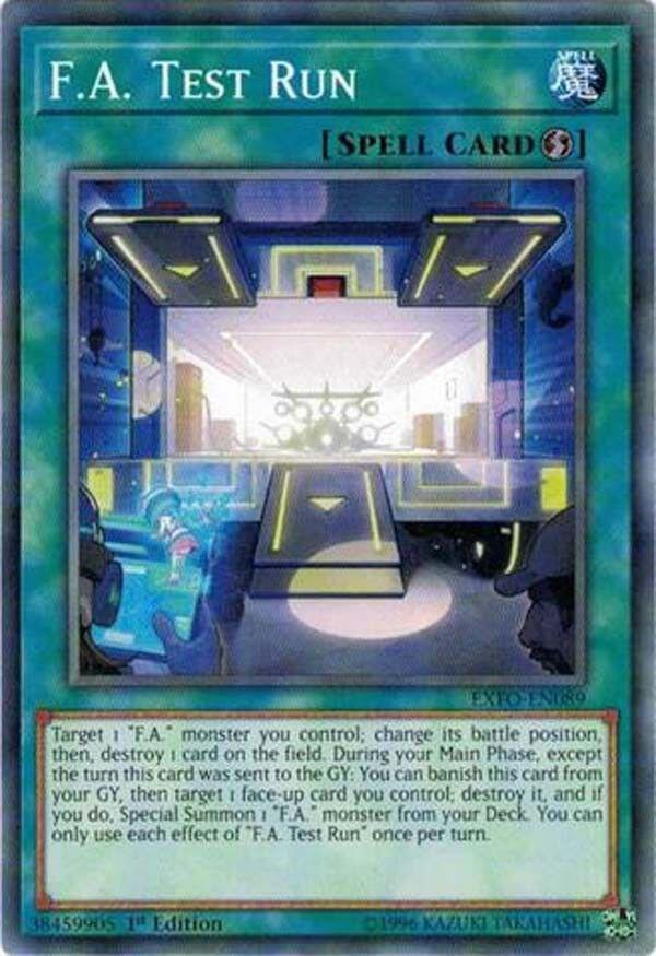 F.A. Test Run card image