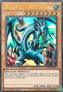 Blue-Eyes White Dragon (Version 1) (1st Edition) card image