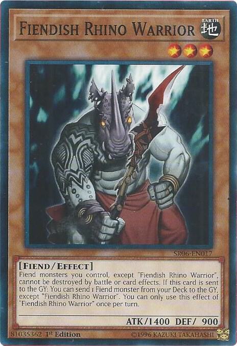 Fiendish Rhino Warrior card image