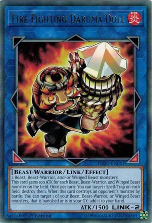 Fire Fighting Daruma Doll card image
