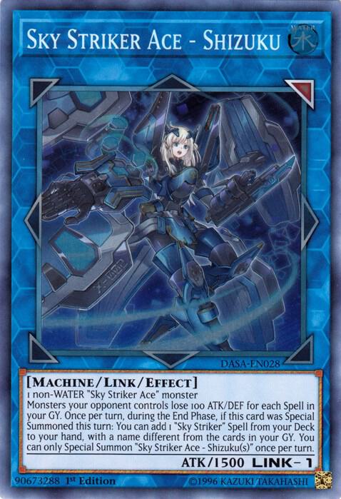 Sky Striker Ace - Shizuku (1st Edition) card image