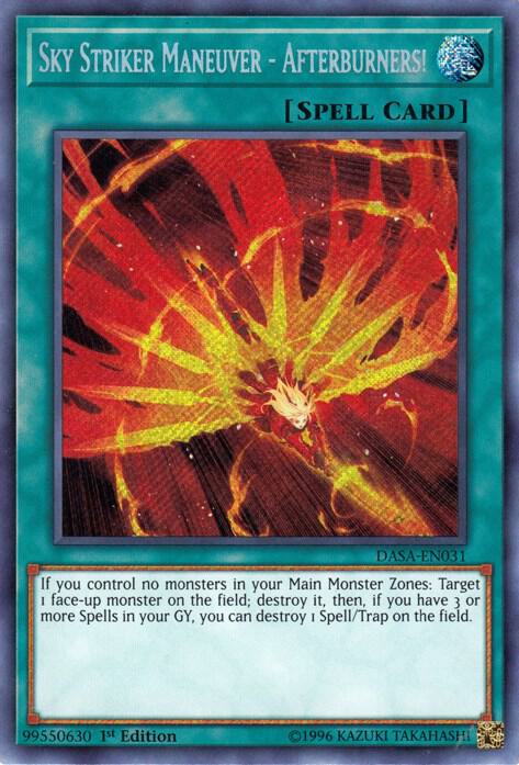 Sky Striker Maneuver - Afterburners! (1st Edition) card image