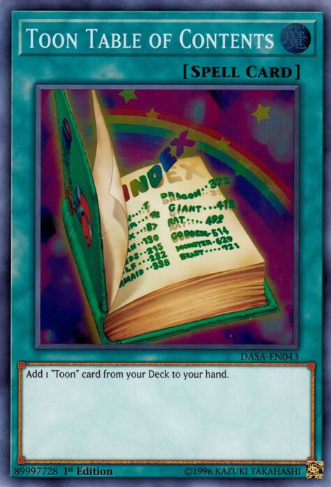 Toon Table of Contents (1st Edition) card image
