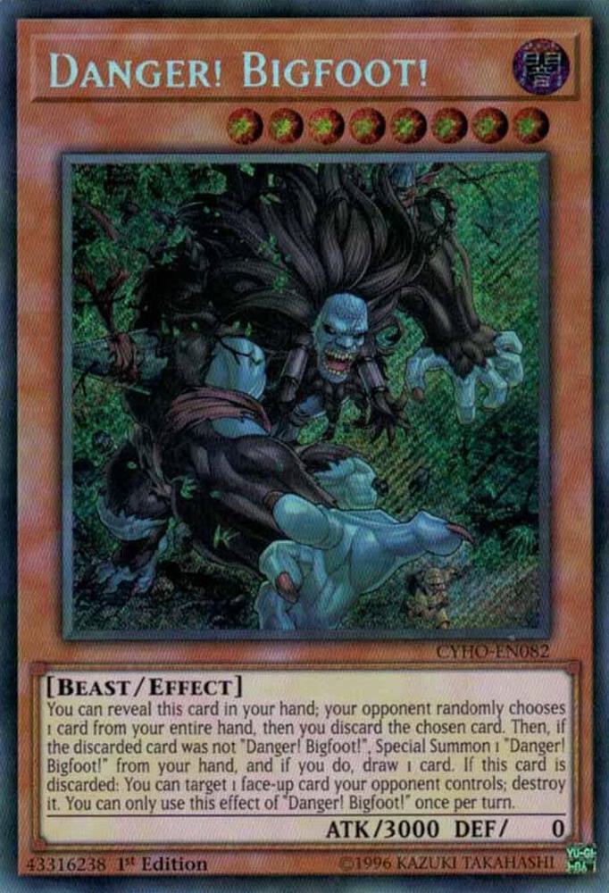 Danger! Bigfoot! card image