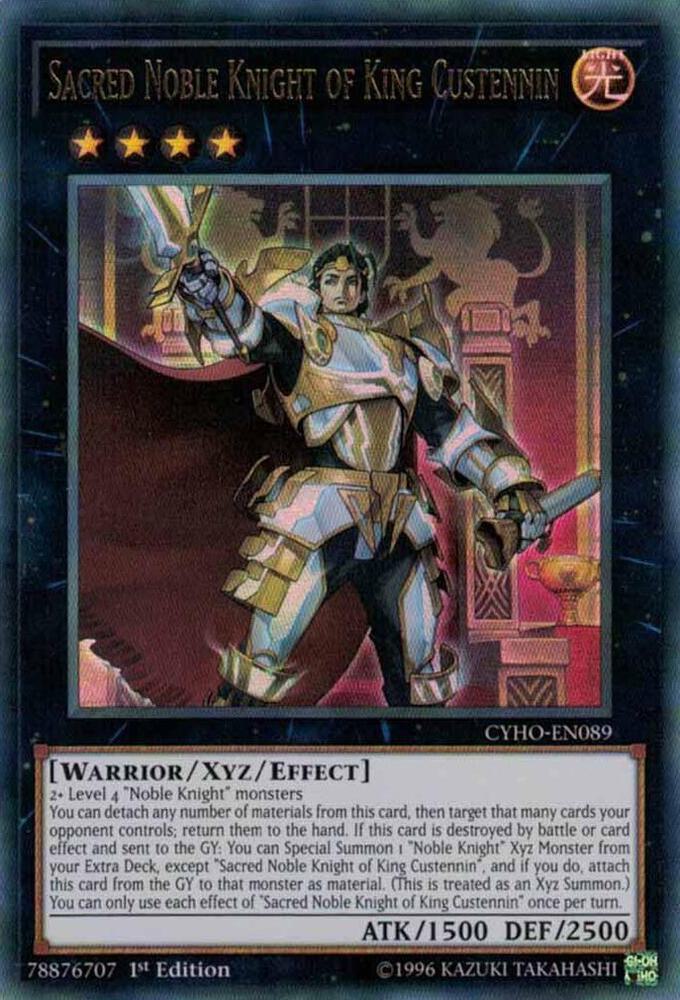 Sacred Noble Knight of King Custennin card image