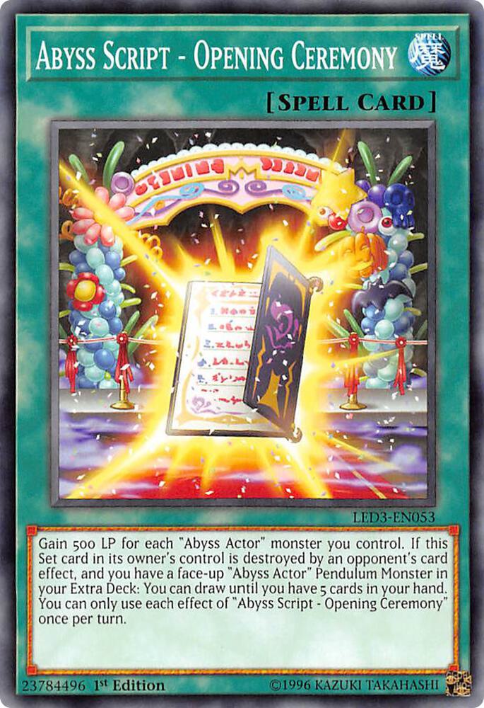 Abyss Script - Opening Ceremony card image