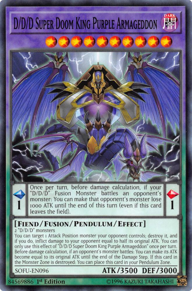 D/D/D Super Doom King Purple Armageddon card image