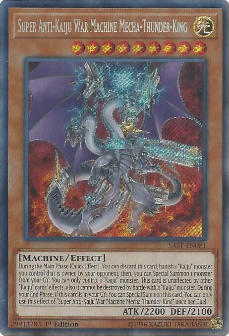 Super Anti-Kaiju War Machine Mecha-Thunder-King card image