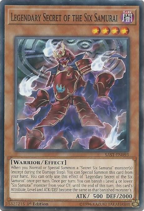 Legendary Secret of the Six Samurai card image