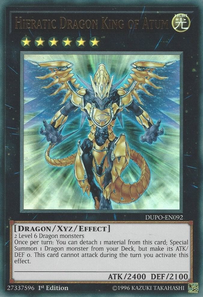 Hieratic Dragon King of Atum card image