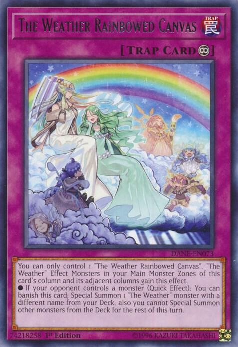 The Weather Rainbowed Canvas card image