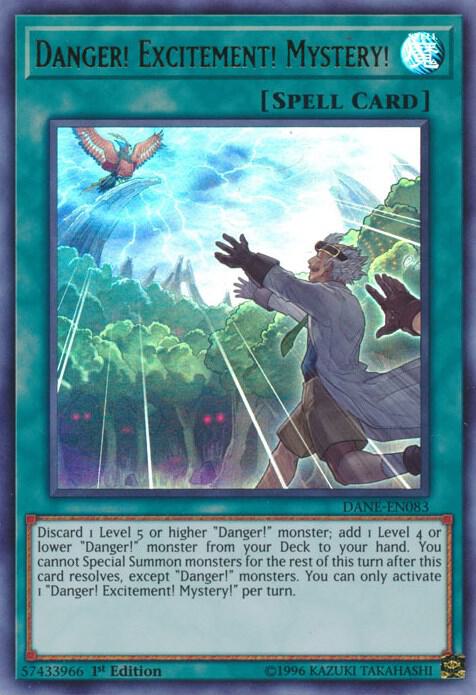 Danger! Excitement! Mystery! card image