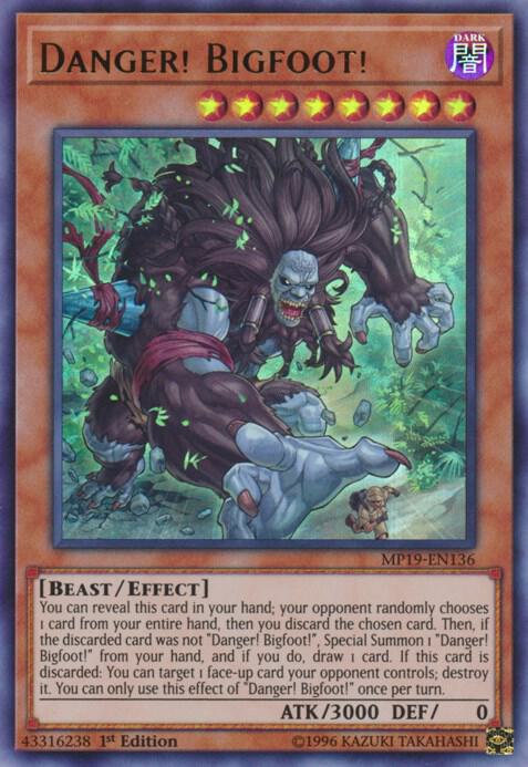 Danger! Bigfoot! card image