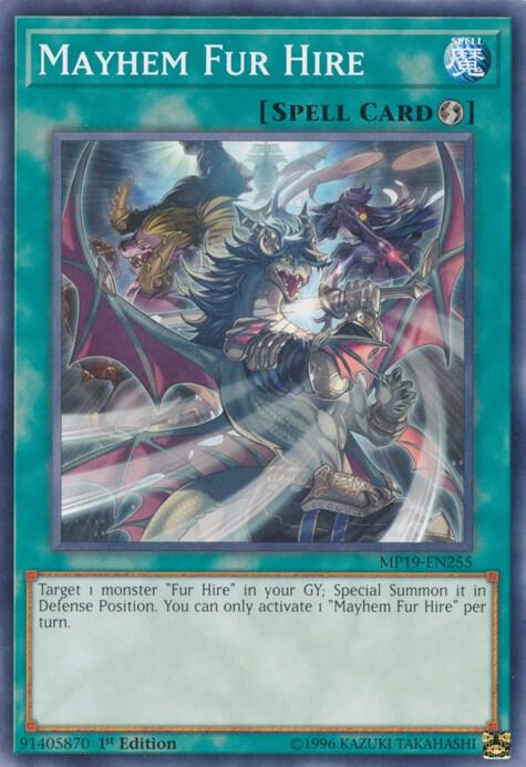 Mayhem Fur Hire card image