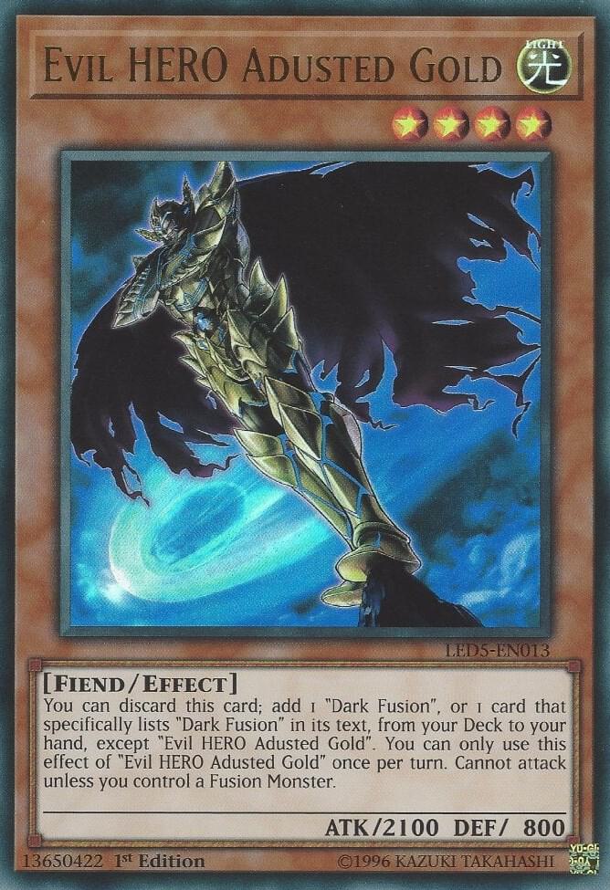 Evil HERO Adusted Gold card image