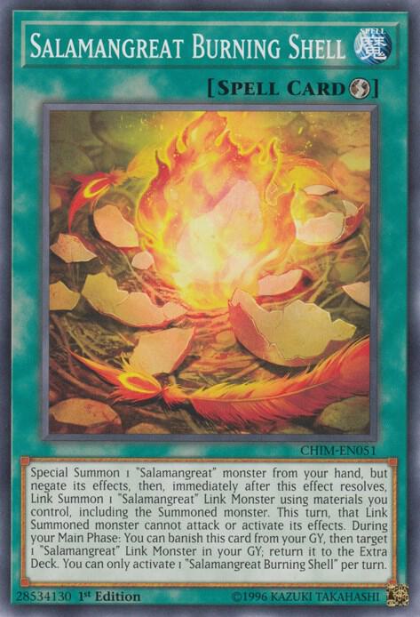 Salamangreat Burning Shell card image