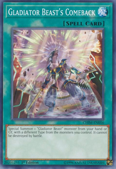 Gladiator Beast's Comeback card image
