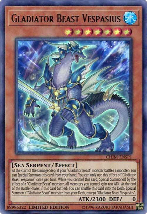 Gladiator Beast Vespasius (CHIM-ENSP1) card image