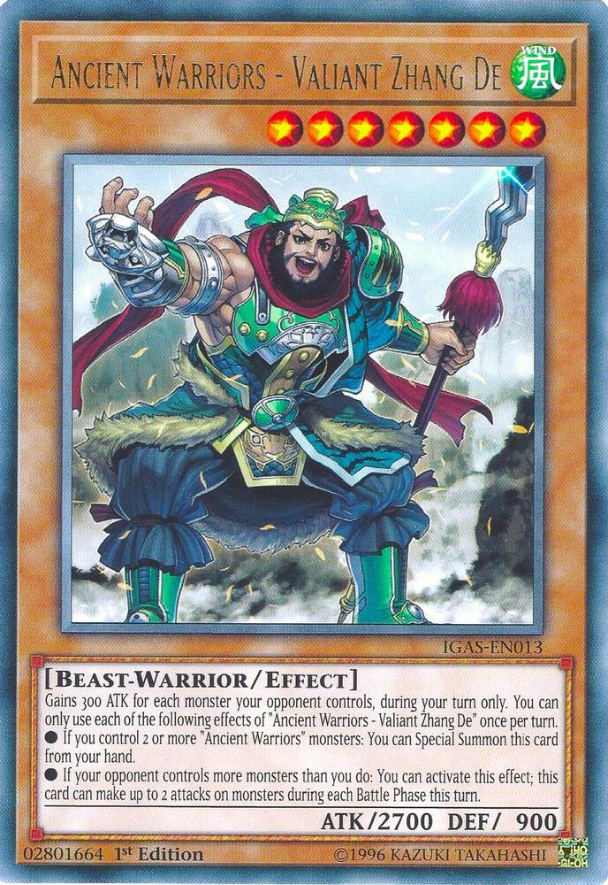 Ancient Warriors - Valiant Zhang De card image