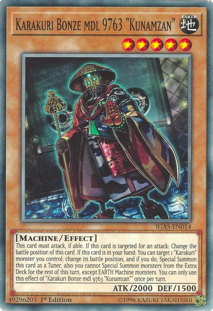 Karakuri Bonze mdl 9763 "Kunamzan" card image