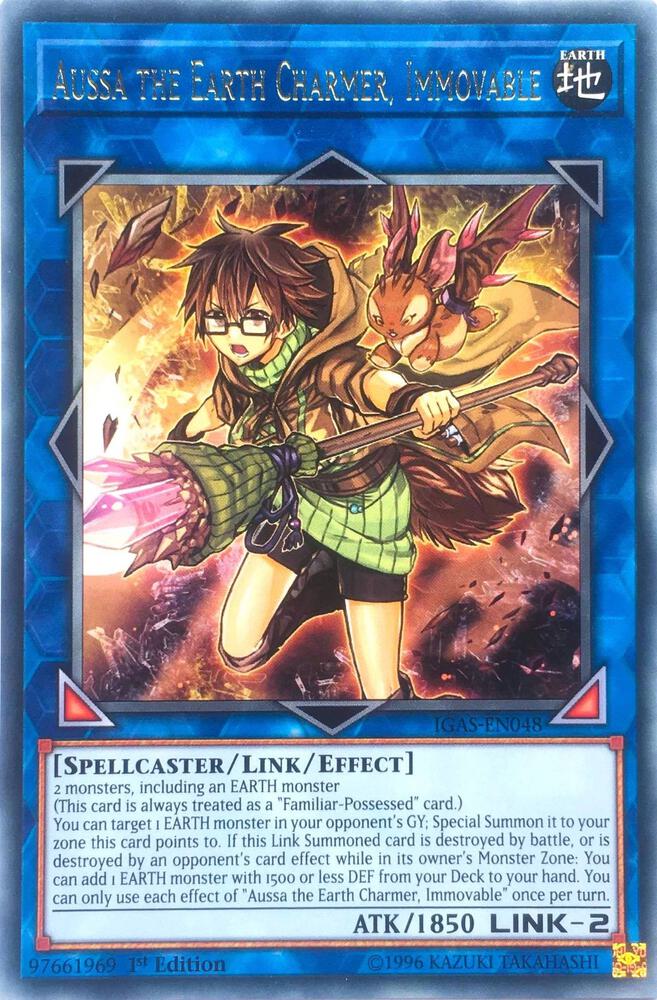 Aussa the Earth Charmer, Immovable card image