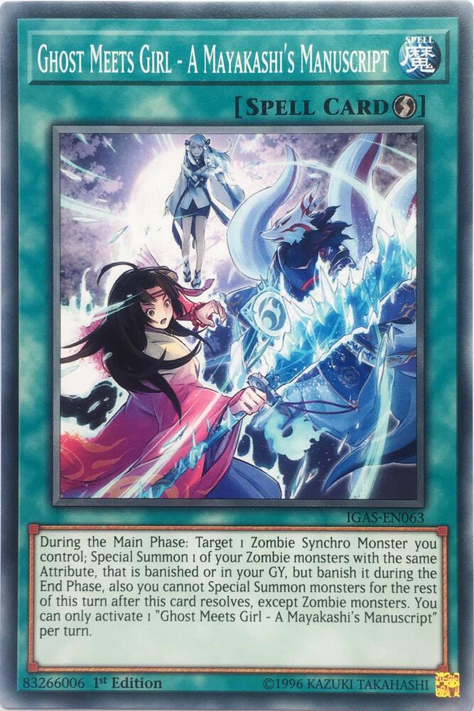 Ghost Meets Girl - A Mayakashi's Manuscript card image