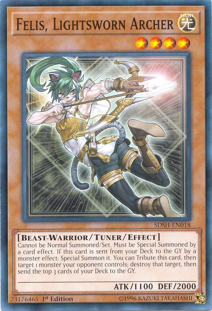 Felis, Lightsworn Archer card image