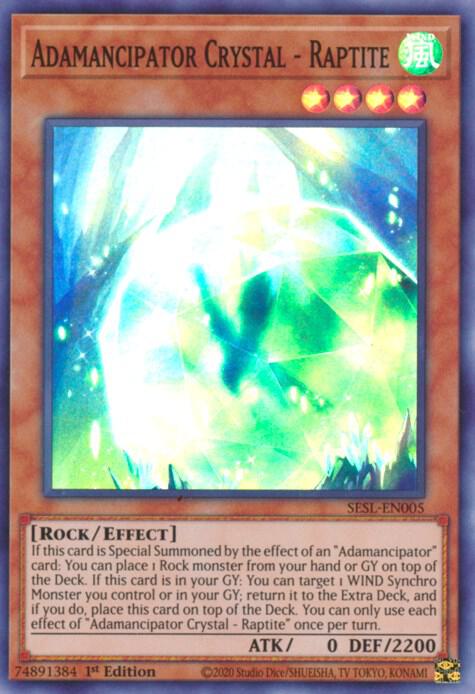 Adamancipator Crystal - Raptite card image