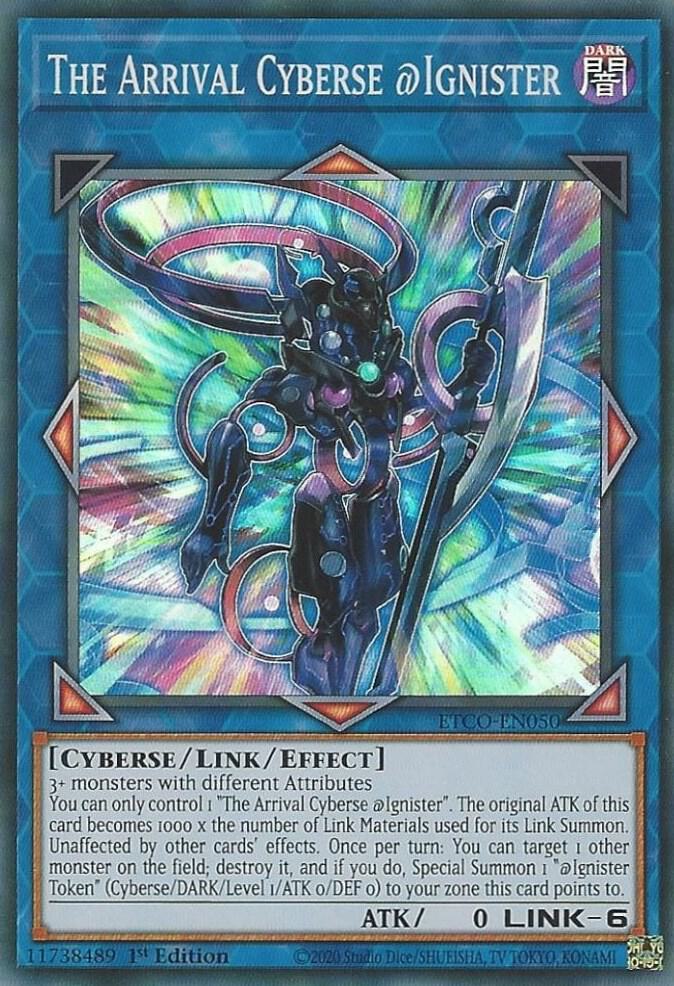 The Arrival Cyberse @Ignister (1st Edition) card image