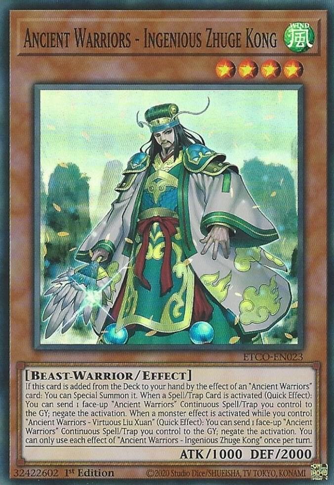 Ancient Warriors - Ingenious Zhuge Kong (1st Edition) card image
