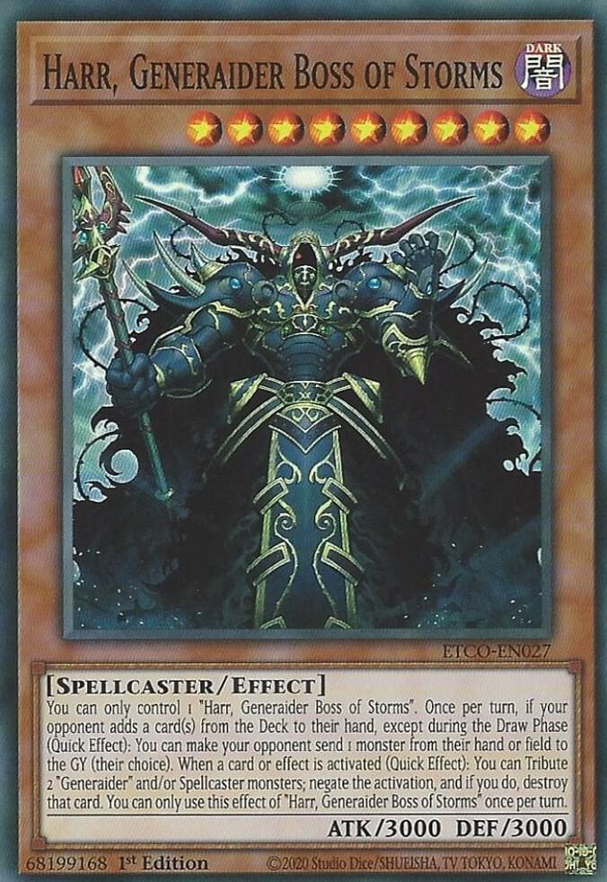 Harr, Generaider Boss of Storms (1st Edition) card image