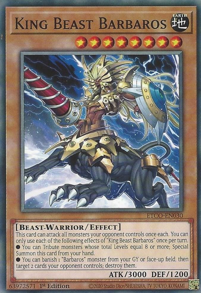 King Beast Barbaros (1st Edition) card image
