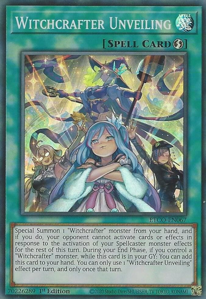 Witchcrafter Unveiling (1st Edition) card image