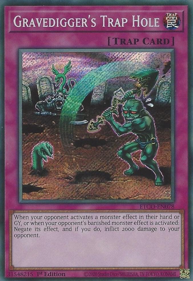 Gravedigger's Trap Hole (1st Edition) card image