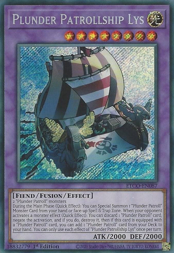 Plunder Patrollship Lys (1st Edition) card image