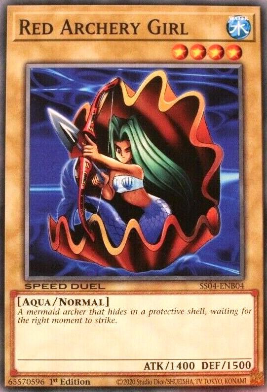 Red Archery Girl card image
