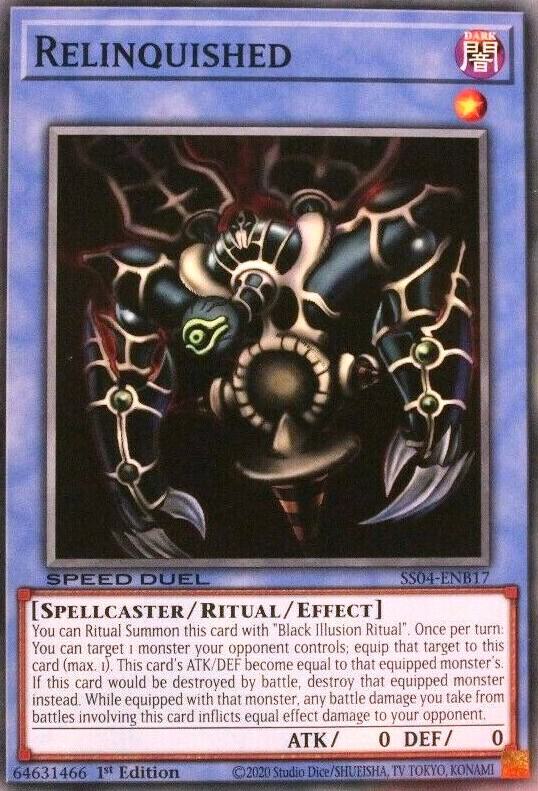 Relinquished card image
