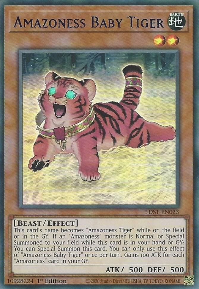 Amazoness Baby Tiger (Blue) card image