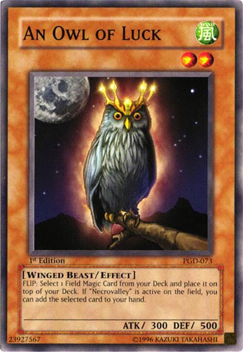An Owl of Luck card image