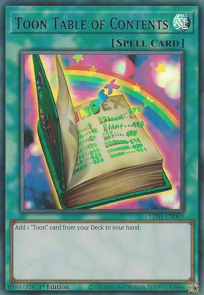 Toon Table of Contents (Blue) card image