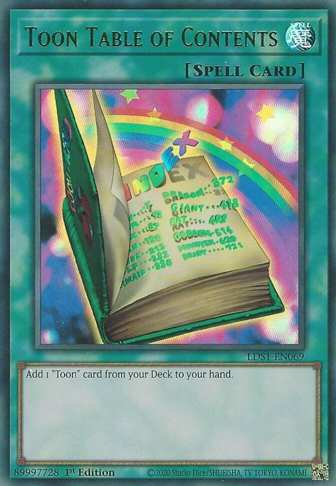 Toon Table of Contents (Green) card image