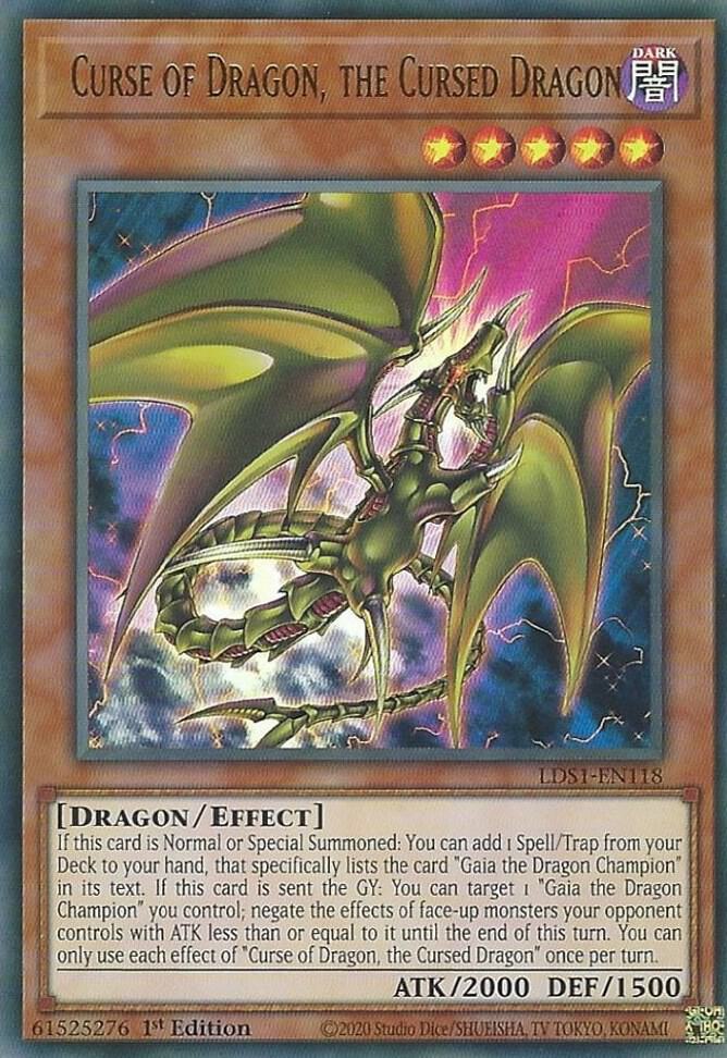 Curse of Dragon, the Cursed Dragon (1st Edition) card image