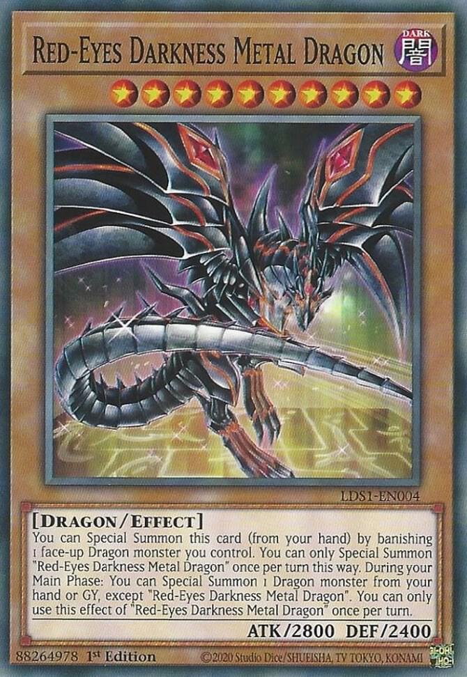 Red-Eyes Darkness Metal Dragon (1st Edition) card image