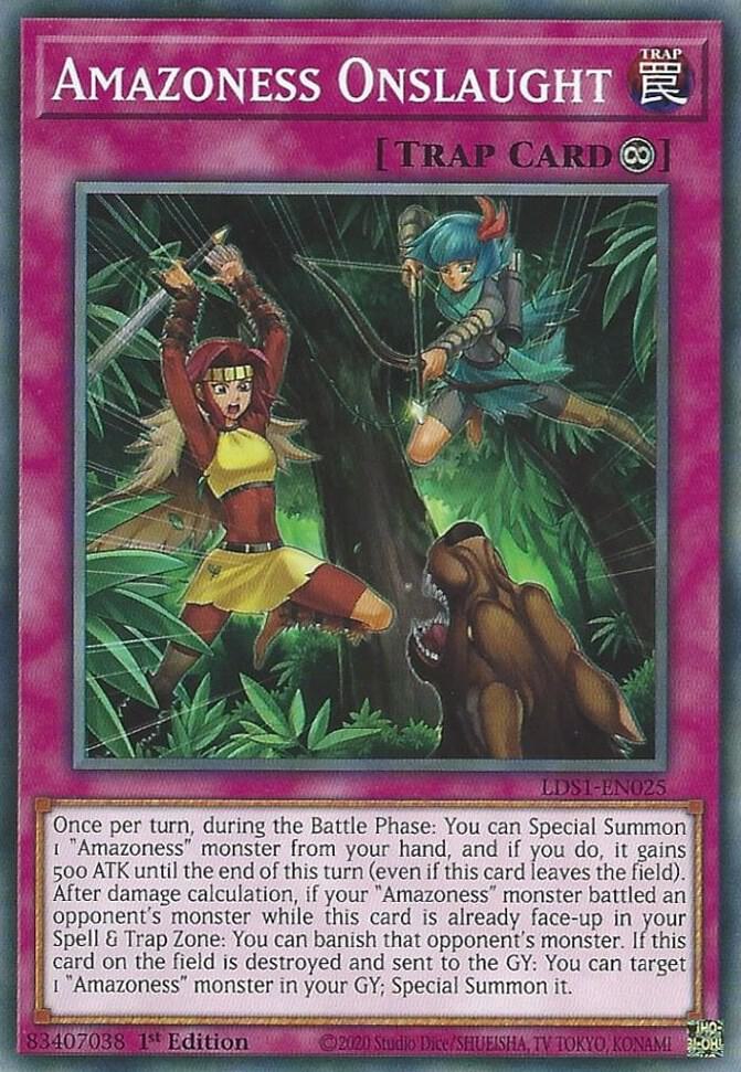 Amazoness Onslaught (1st Edition) card image