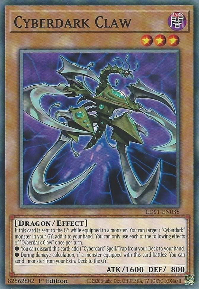 Cyberdark Claw (1st Edition) card image